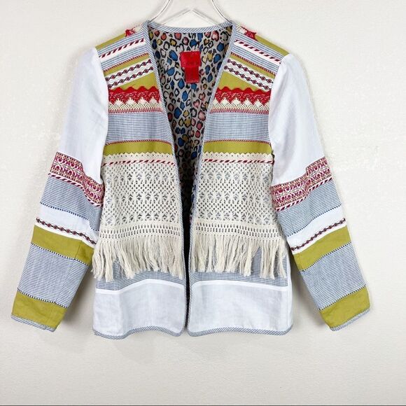 Free People Jackets & Blazers - Hippie Boho Linen Jacket Small